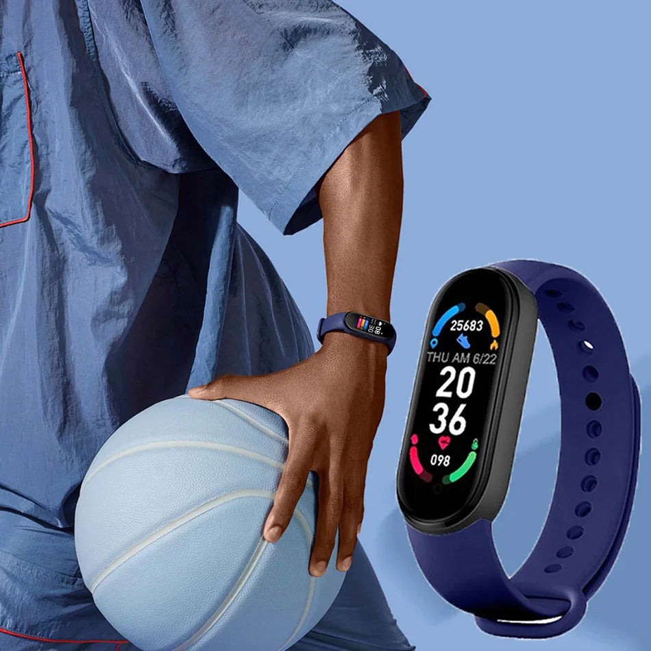 M6 Fitness Smartwatch with Heart & BP Monitor