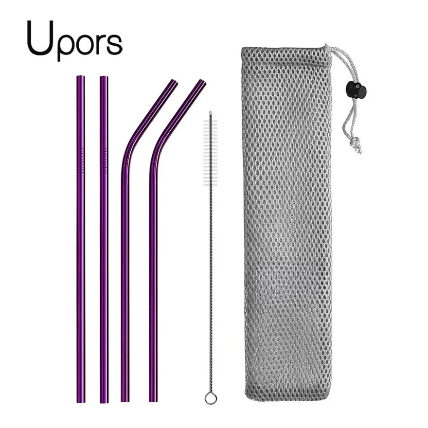 UPORS Reusable Stainless Steel Straws