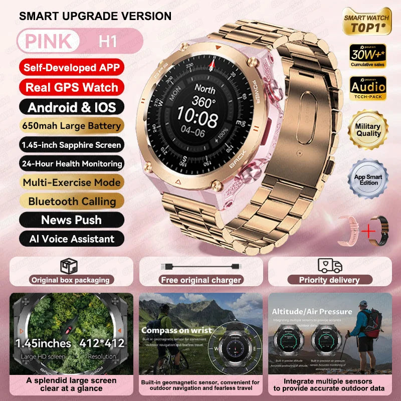 2025 Xiaomi GPS Sports Smartwatch – Waterproof with Bluetooth Call