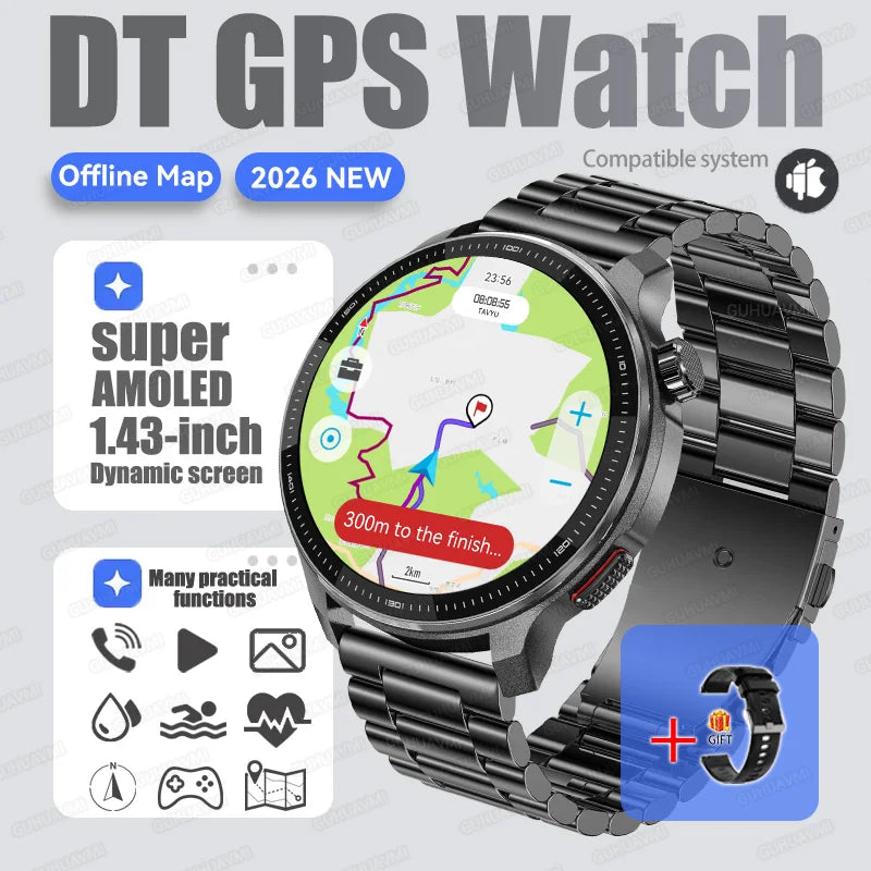4G GPS Smartwatch Offline Maps App Market Waterproof Sports