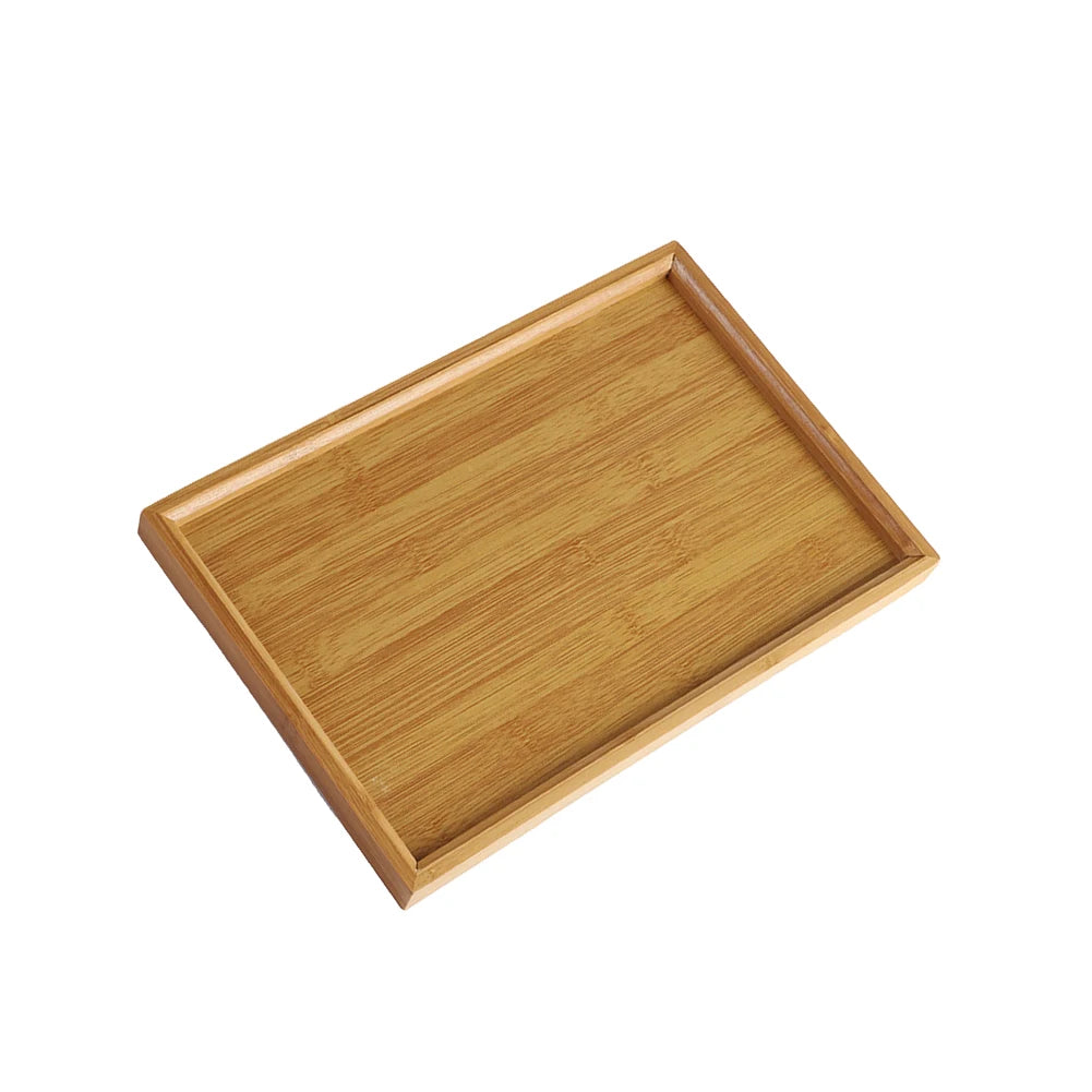 Bamboo Wooden Serving Tray – Rectangular Tea & Food Tray