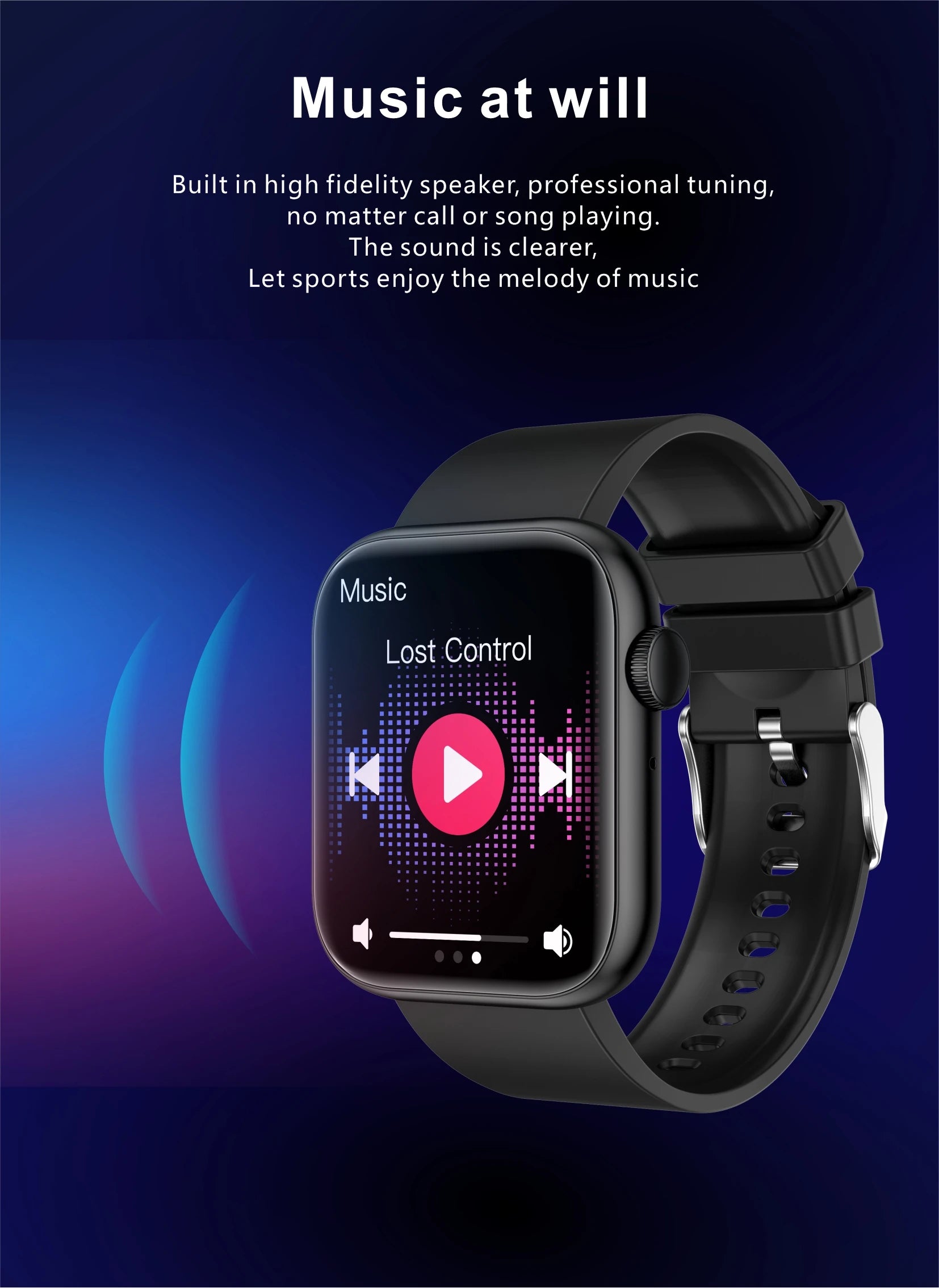 LIGE Bluetooth Call Smartwatch – Unisex Fitness & Health Tracker