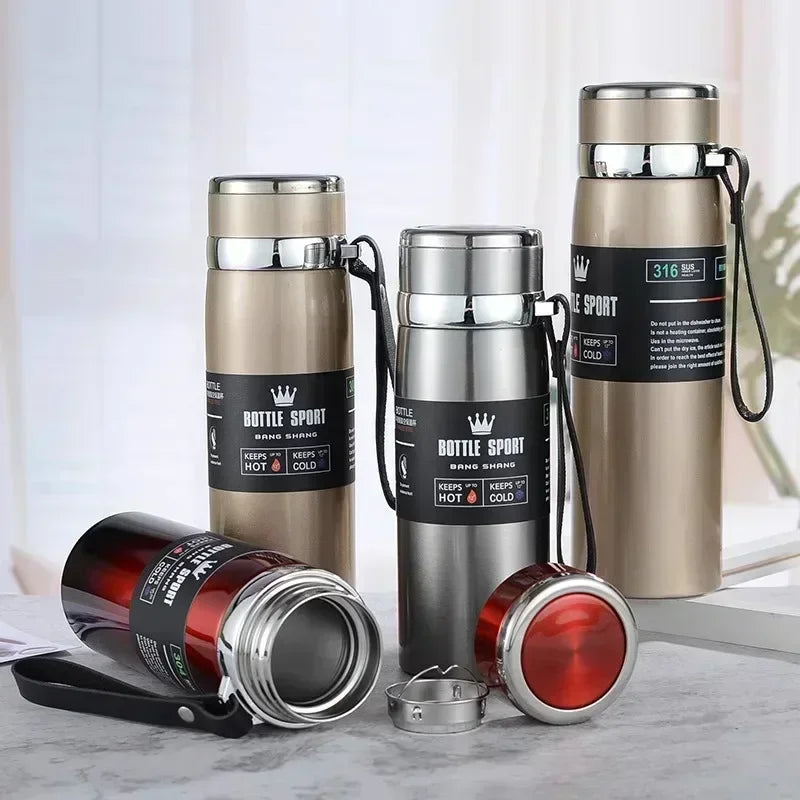 1L Stainless Steel Thermal Bottle – Hot & Cold Vacuum Flask