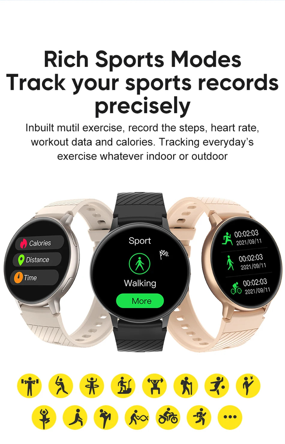 LIGE Bluetooth Call Smartwatch – Custom Dial, Fitness Tracker