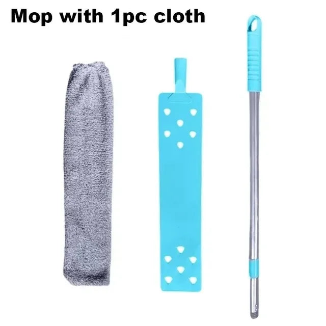 360° Microfiber Mop Set with Extendable Telescopic Pole