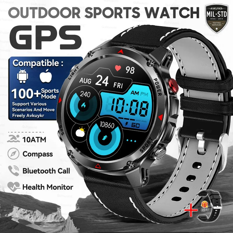 T-Rex 3 Pro Military GPS Smartwatch 10ATM AMOLED Men