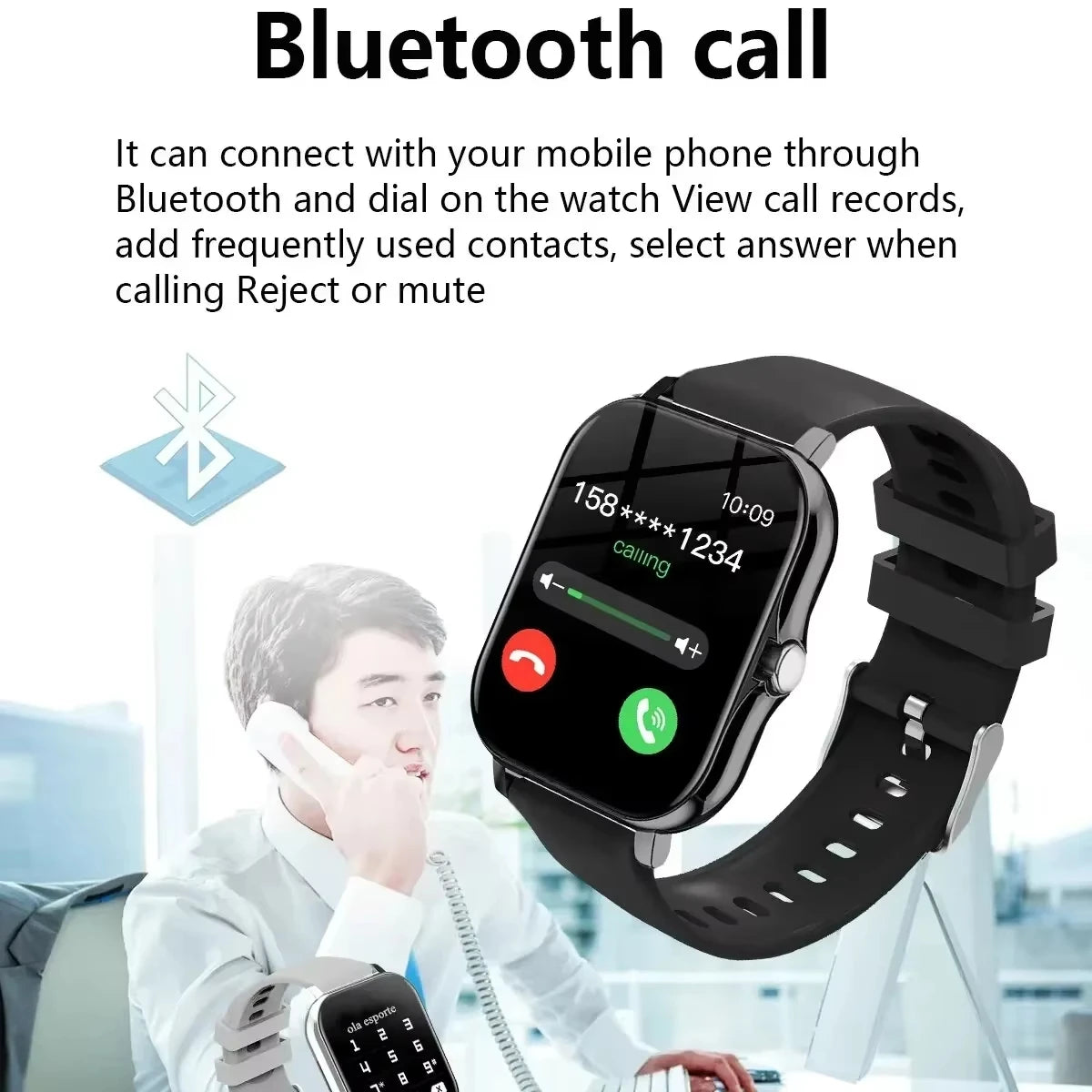 Xiaomi 2025 Sport Smartwatch – Bluetooth Call & Fitness Tracker