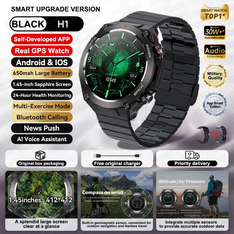 2025 Xiaomi GPS Sports Smartwatch – Waterproof with Bluetooth Call