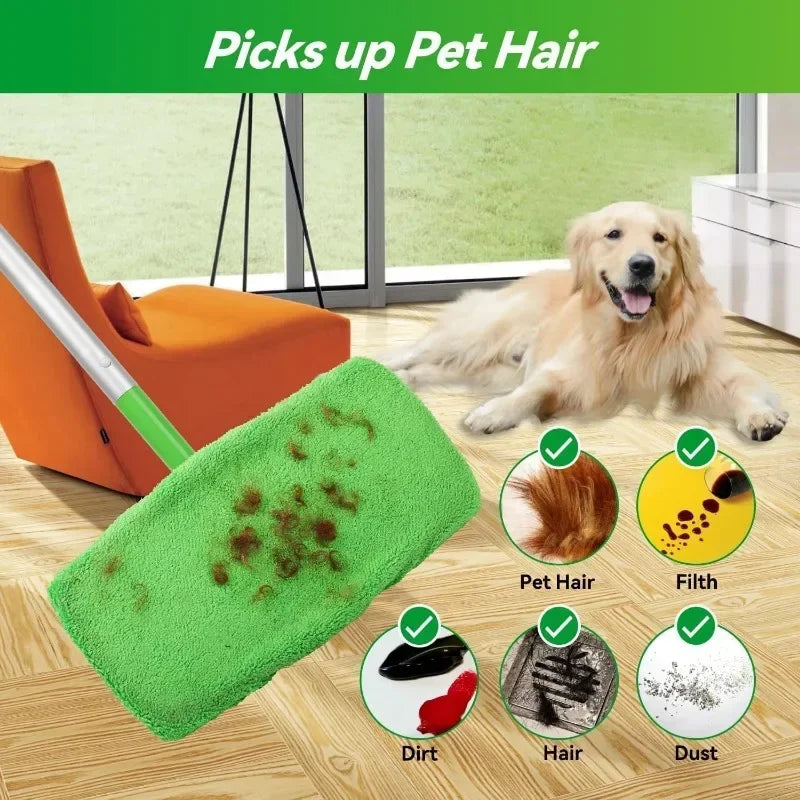 Reusable Microfiber Mop Pads – Wet & Dry Cleaning Cloths