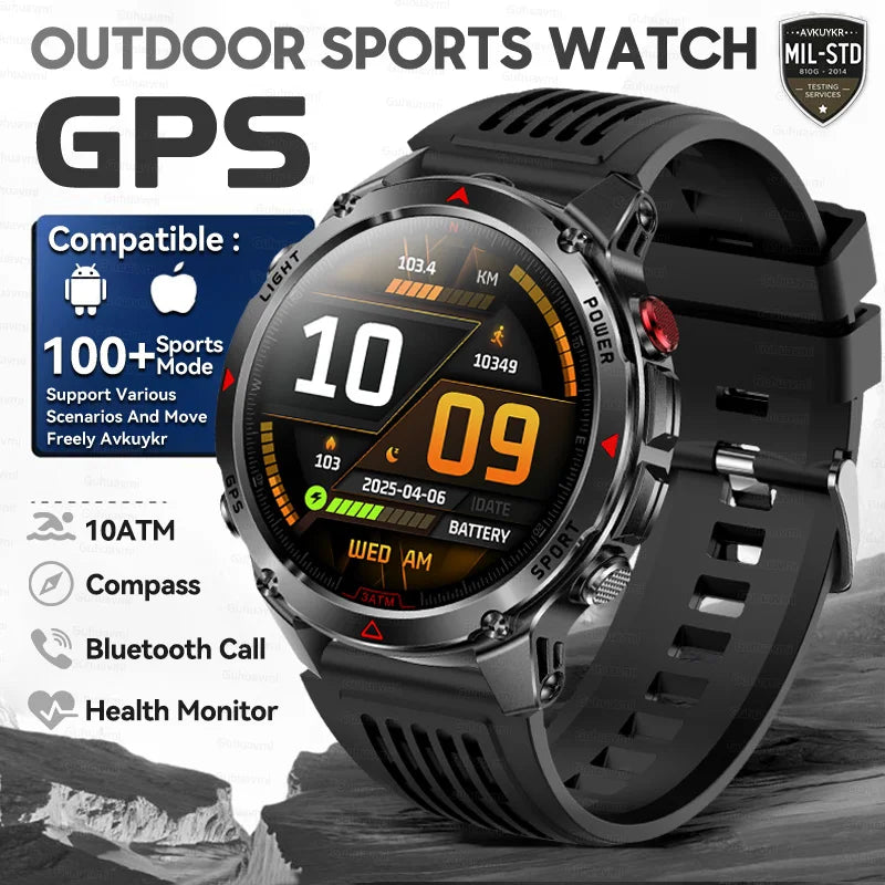 T-Rex 3 Pro Military GPS Smartwatch 10ATM AMOLED Men