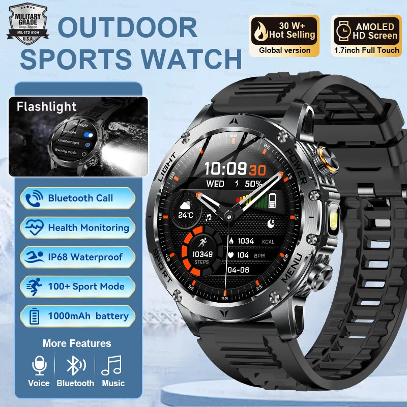 T-REX3 Smartwatch GPS 10ATM Waterproof 1000mAh Battery Men
