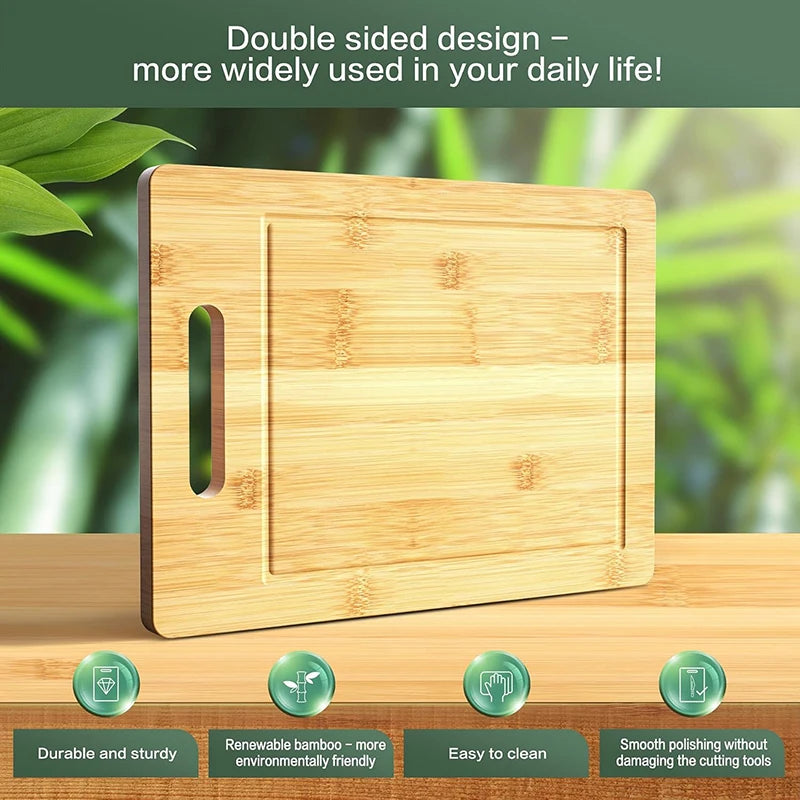 Wooden Bamboo Cutting Board for Meat Fruits and Vegetables