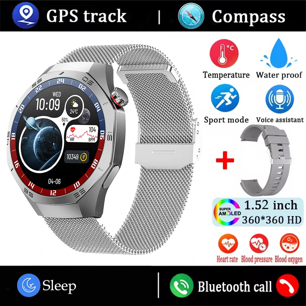 2025 Huawei GT5 Pro Smartwatch – HD AMOLED, GPS, Heart Rate