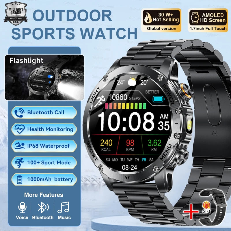 T-REX3 Smartwatch GPS 10ATM Waterproof 1000mAh Battery Men