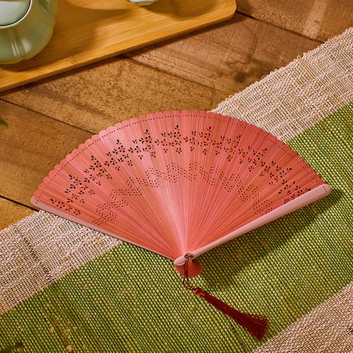 Chinese Style Bamboo Folding Fan Portable Retro Hand Fan