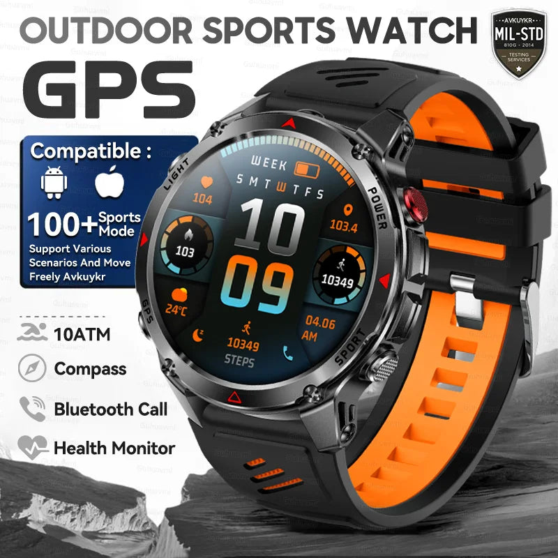 T-Rex 3 Pro Military GPS Smartwatch 10ATM AMOLED Men