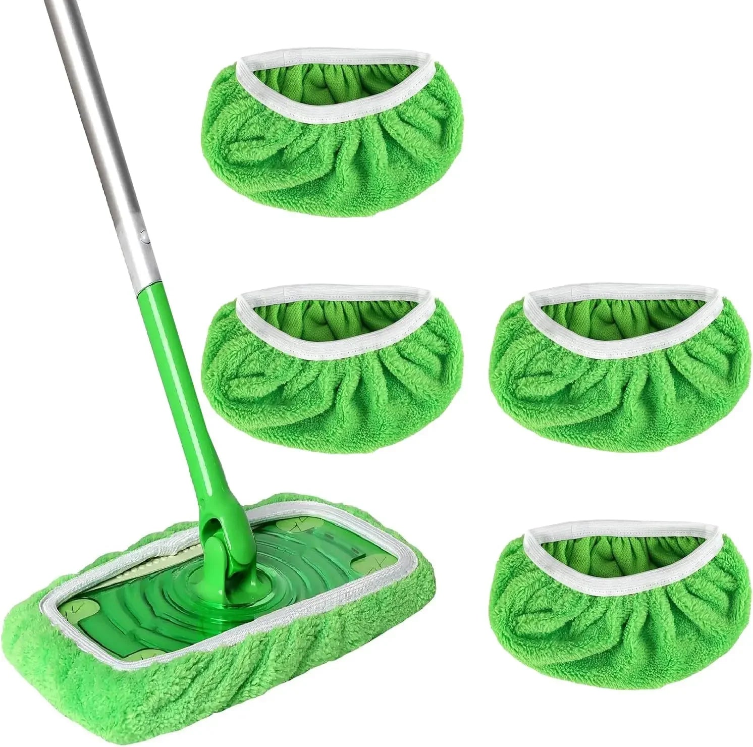 Reusable Microfiber Mop Pads – Wet & Dry Cleaning Cloths