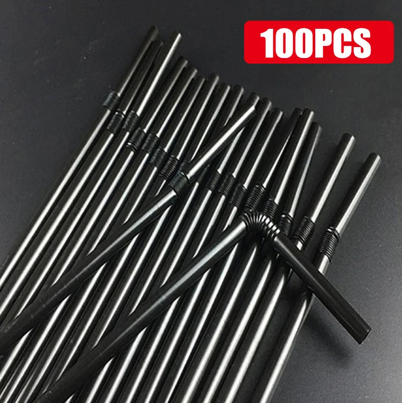 Multicolor Disposable Drinking Straws for Party and Beverage Use