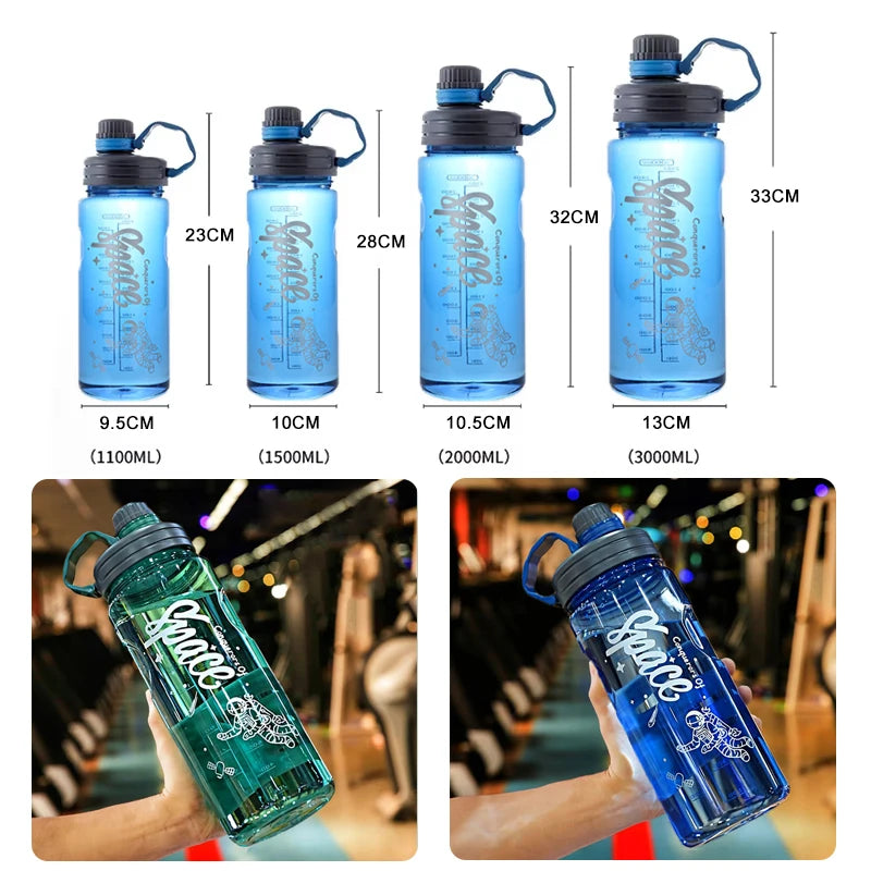 2L/3L Large Capacity Sports Water Bottle with Filter – BPA-Free