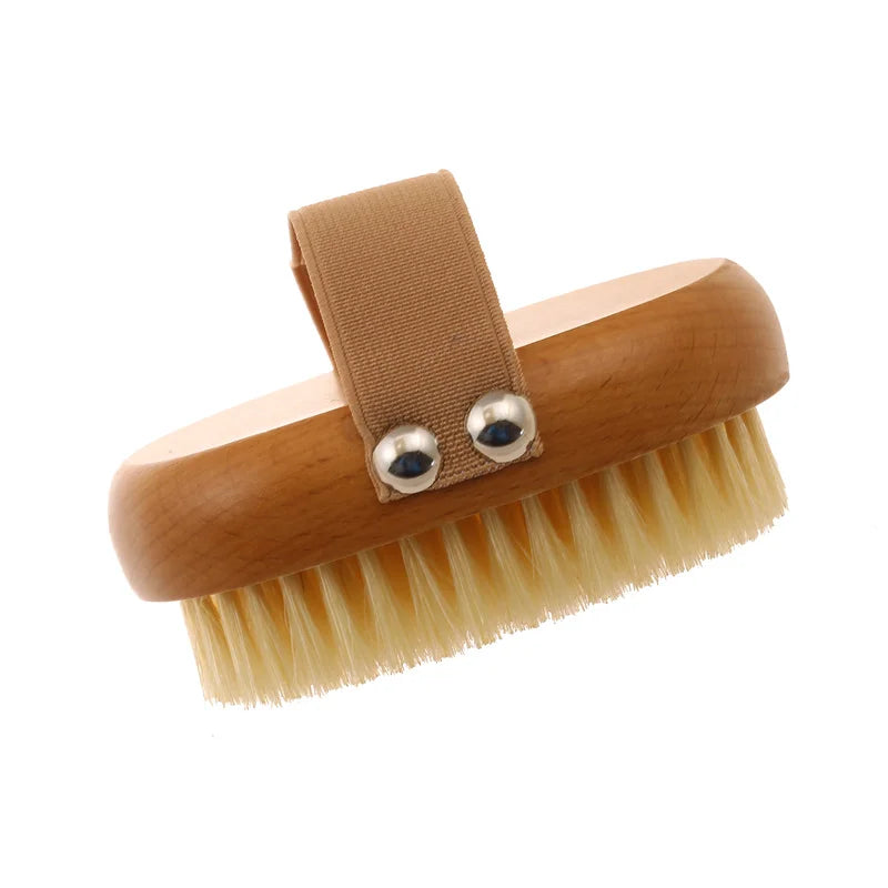 Natural Boar Bristle Bamboo Body Brush – Dry & Wet Exfoliating