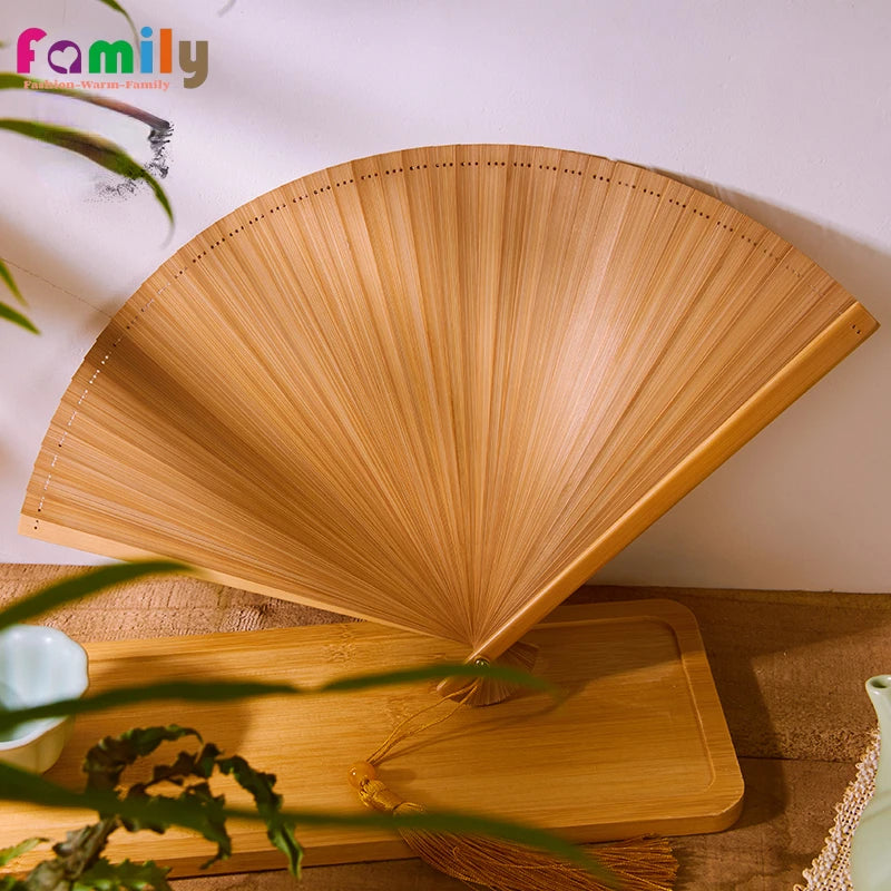 Chinese Style Bamboo Folding Fan Portable Retro Hand Fan