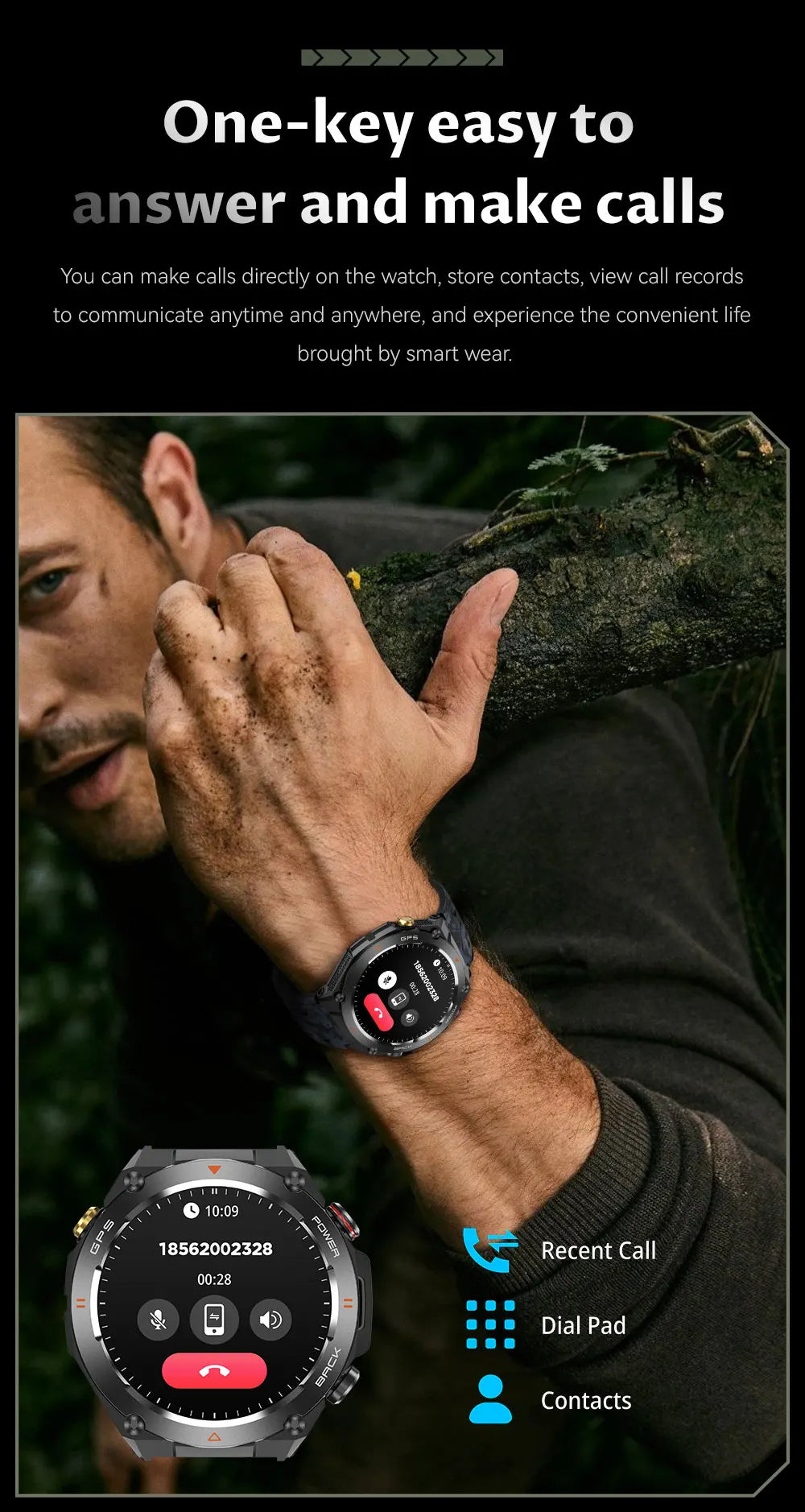 2025 Xiaomi GPS Sports Smartwatch – Waterproof with Bluetooth Call