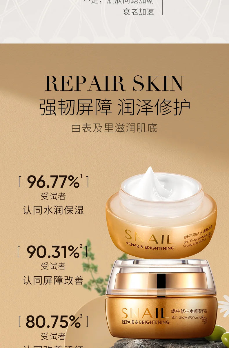 BIOAQUA Snail Essence Face Cream – Moisturizing & Firming