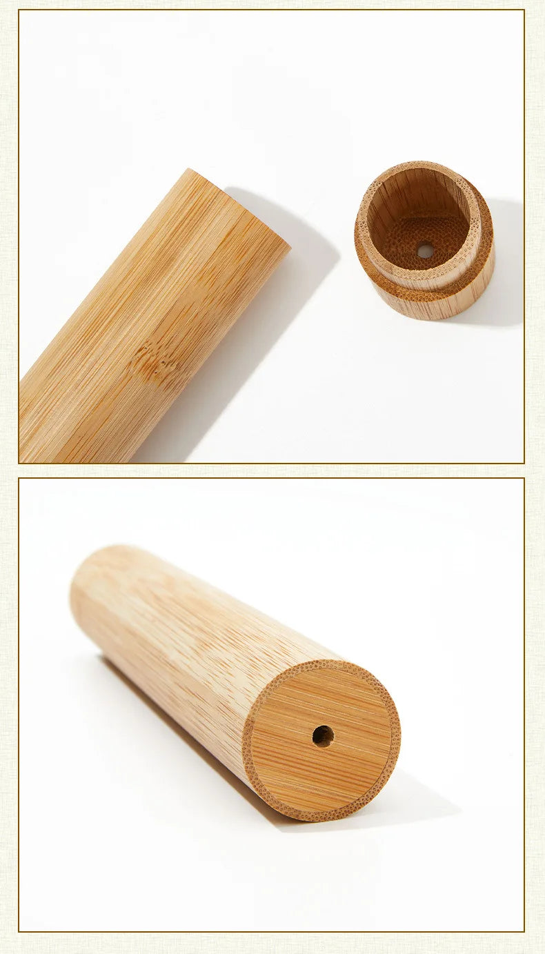 Eco-Friendly Bamboo Toothbrush Case – 21cm Travel Holder
