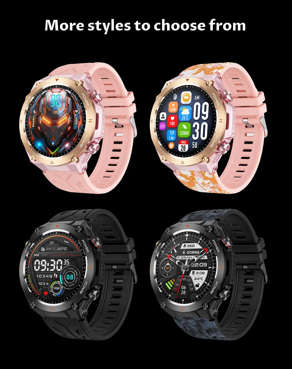 2025 Xiaomi GPS Sports Smartwatch – Waterproof with Bluetooth Call