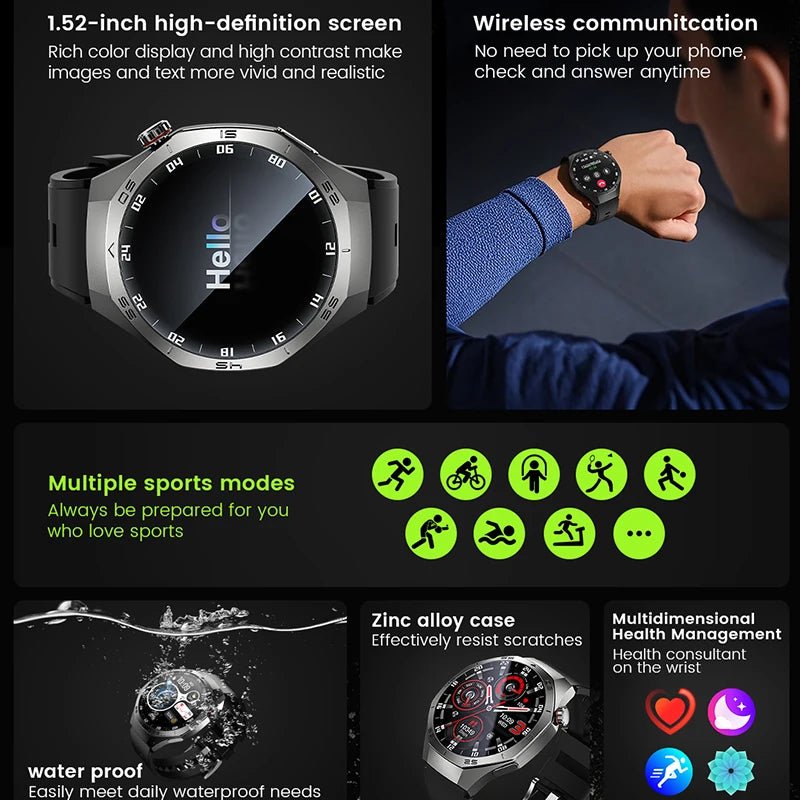 2025 Huawei GT5 Pro Smartwatch – HD AMOLED, GPS, Heart Rate