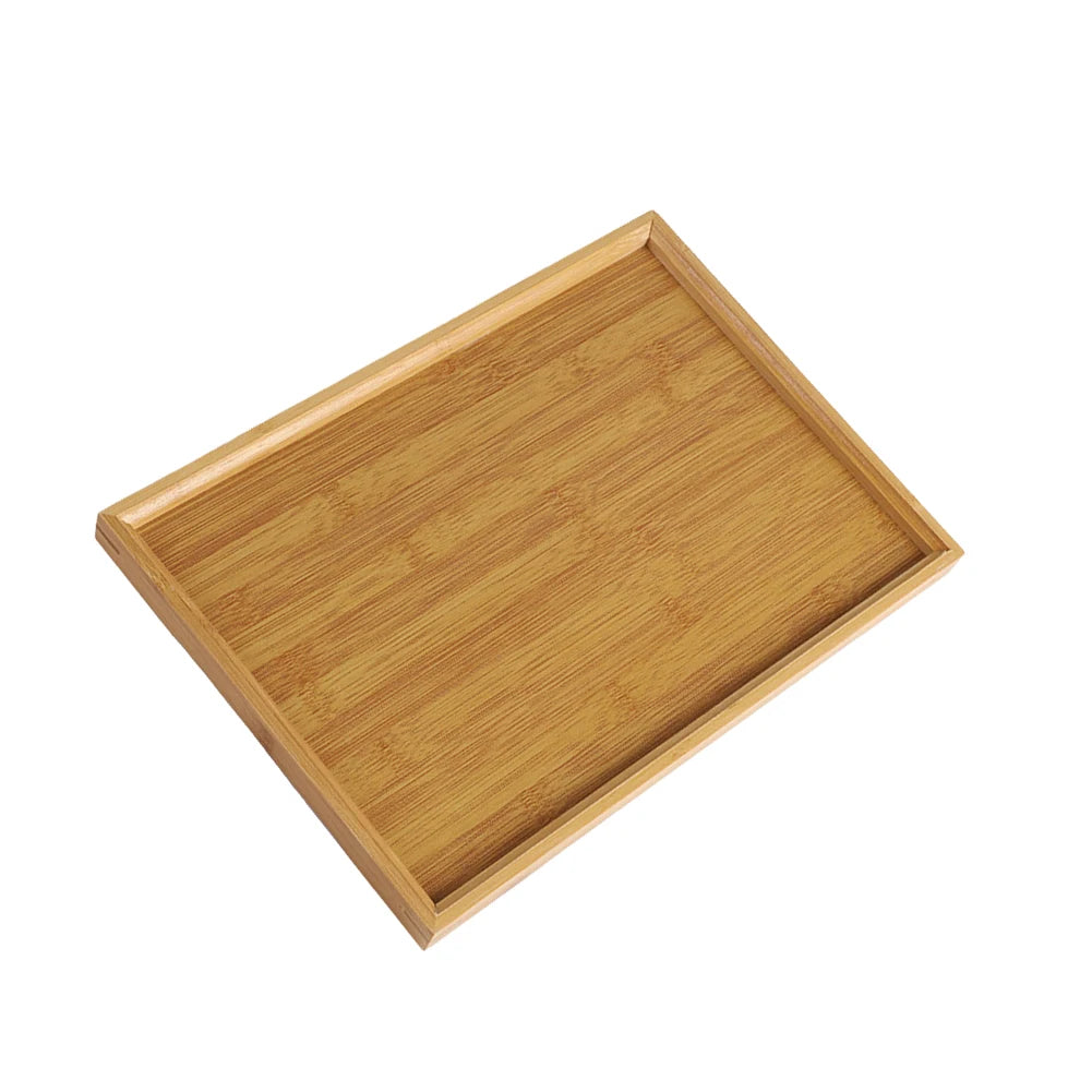 Bamboo Wooden Serving Tray – Rectangular Tea & Food Tray