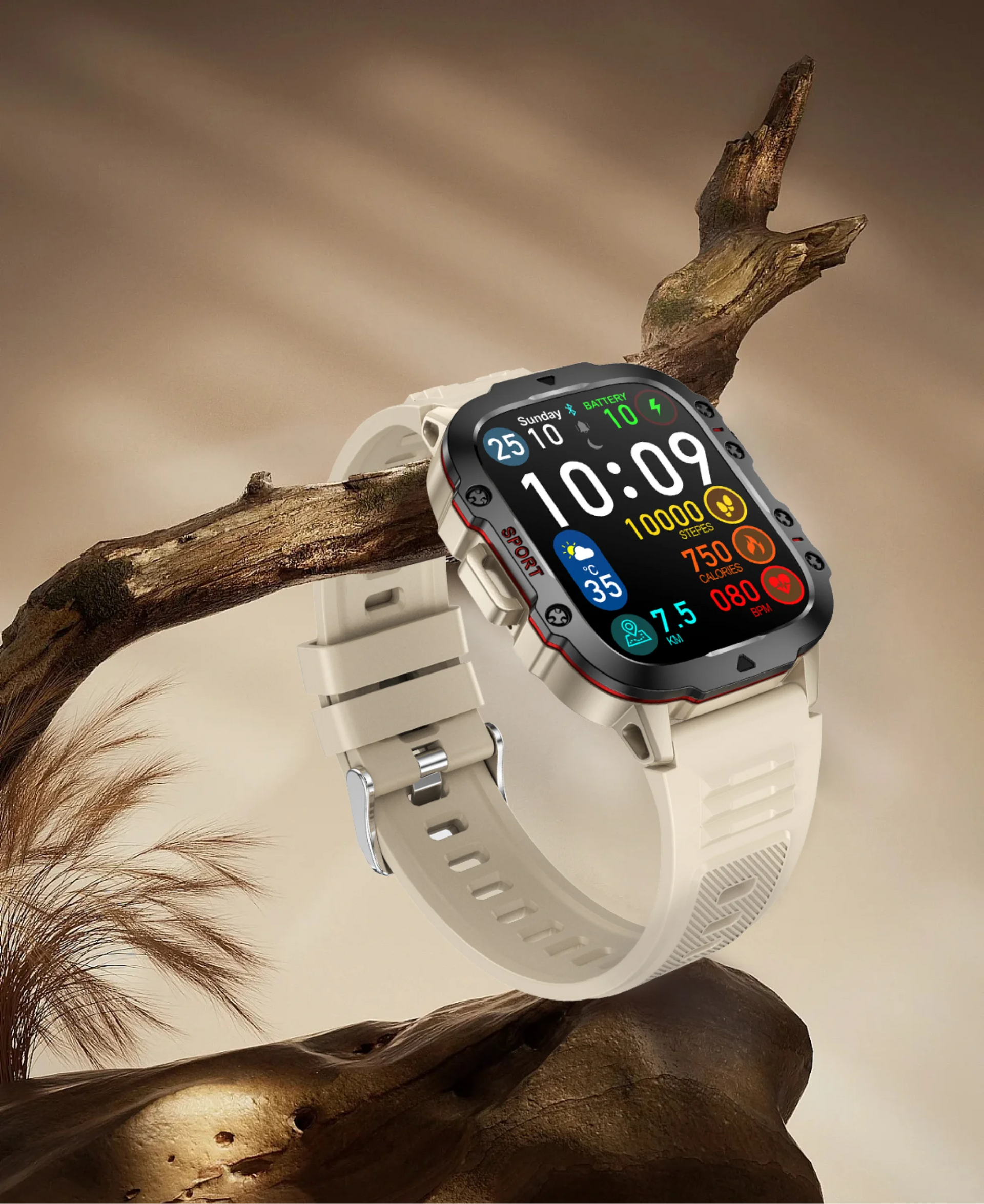 Original Men’s Smartwatch – Bluetooth Call, IP68 Waterproof, Fitness Tracker