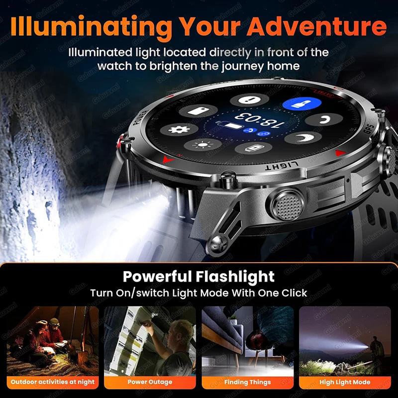 T-Rex 3 Pro Military GPS Smartwatch 10ATM AMOLED Men