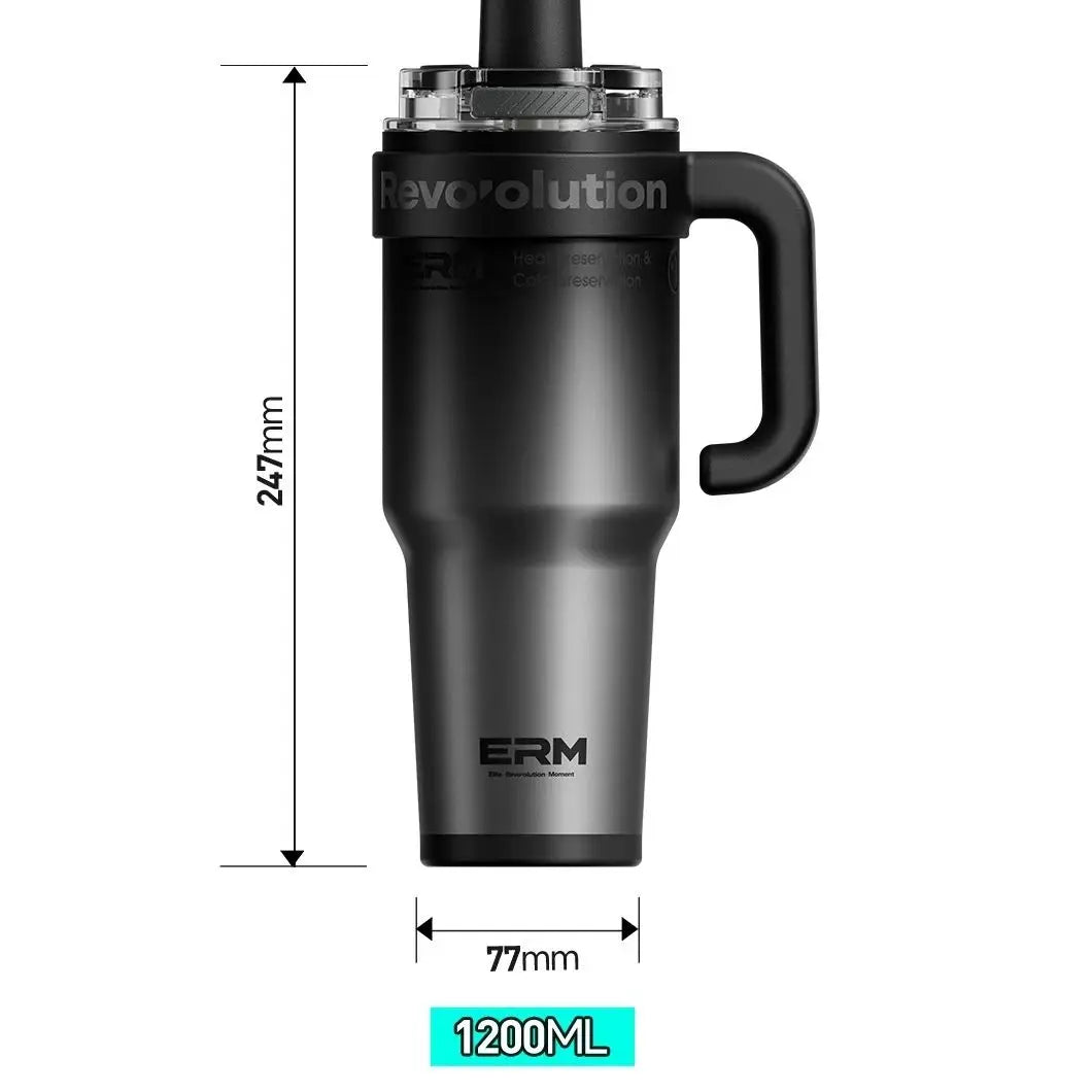 1200ML Stainless Steel Ceramic Tumbler Insulated Vacuum Flask Bottle