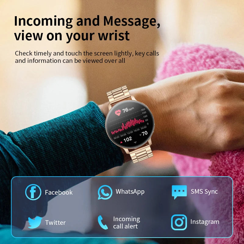 LIGE Bluetooth Call Smartwatch – Custom Dial, Fitness Tracker