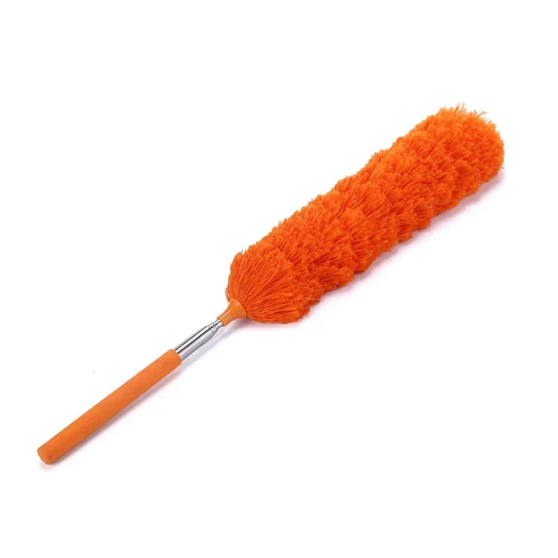 Telescopic Electrostatic Feather Duster – Microfiber Cleaning Tool