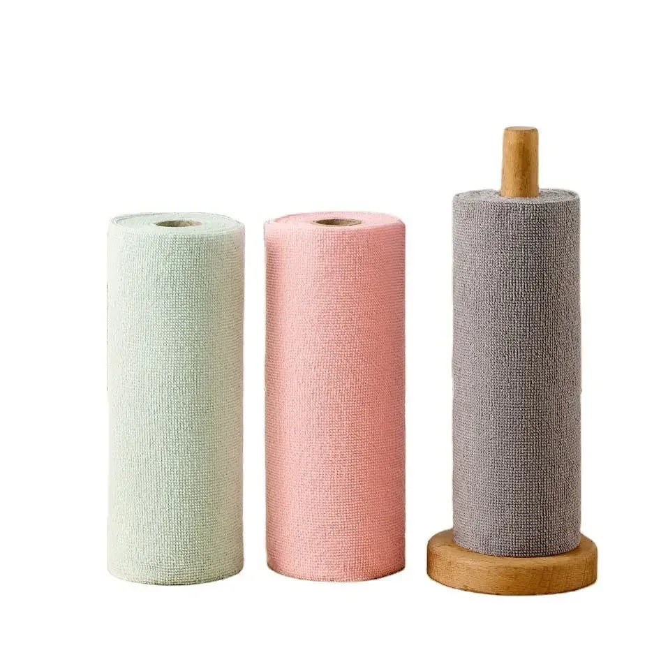 Reusable Microfiber Cleaning Towel Roll (20 Sheets)