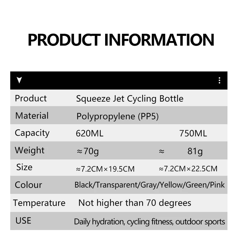 Rapha Cycling Water Bottle – 620/750ml Leak-Proof Sports Kettle