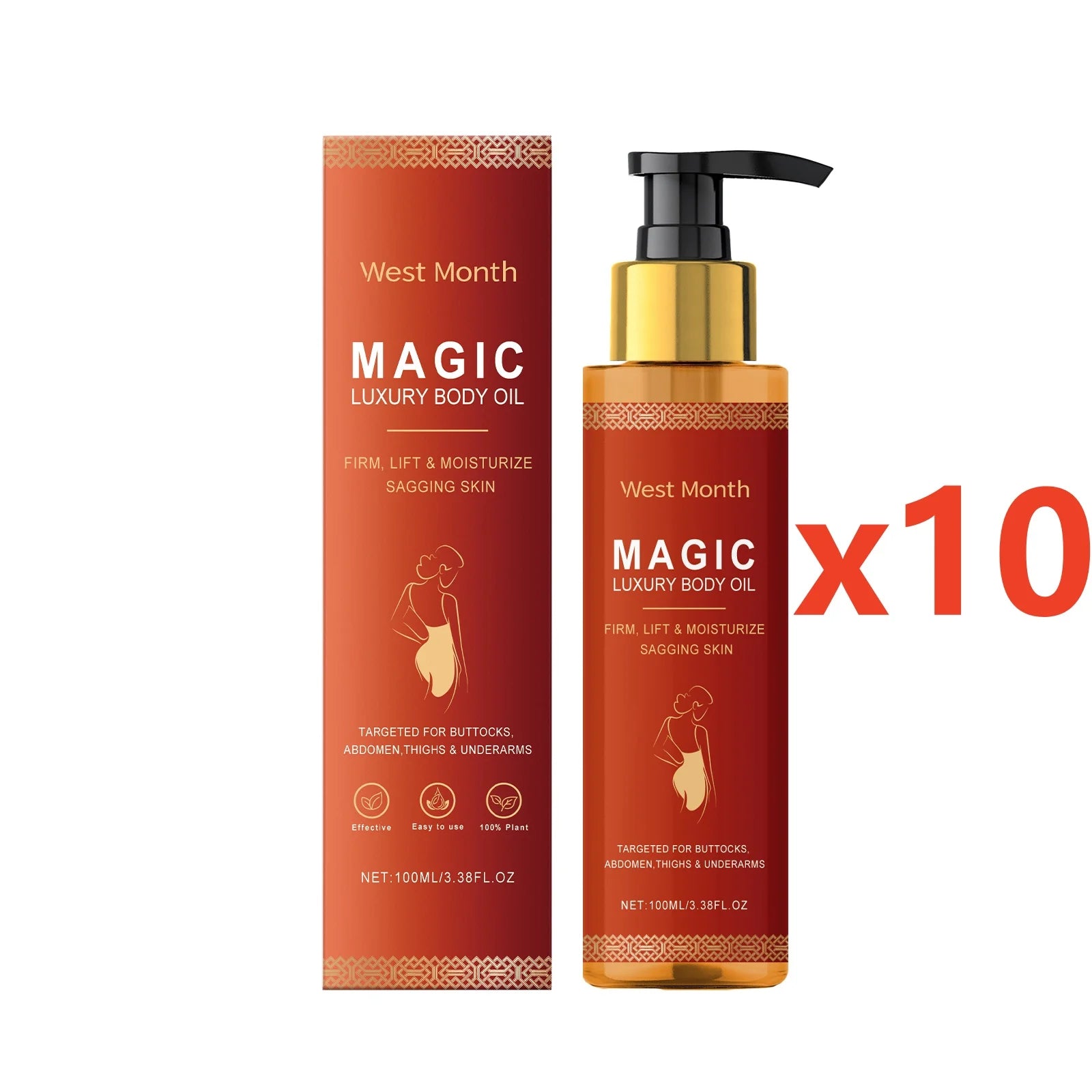 Body Firming Oil Anti Aging Cellulite Hydrating Massage Oil