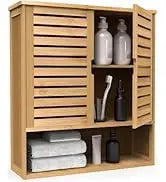 3-Tier Bamboo Freestanding Towel Rack – Bathroom Organizer