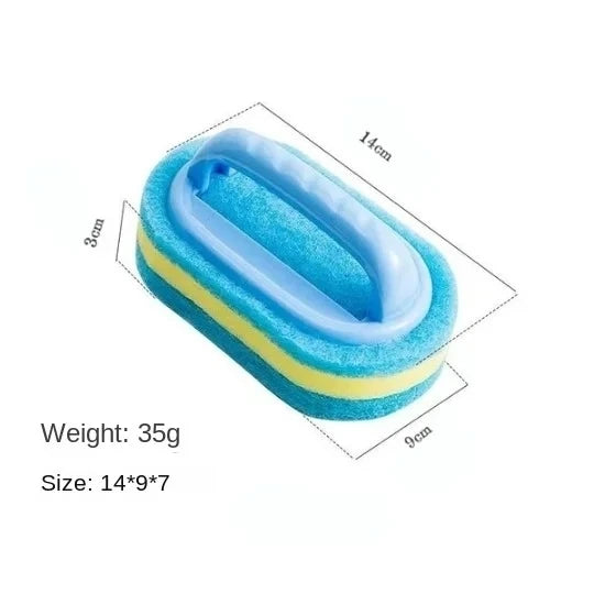 Household Scrubbing Brush with Handle – Kitchen & Bathroom Use