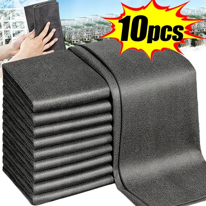 Reusable Microfiber Magic Cleaning Cloths for Home and Car