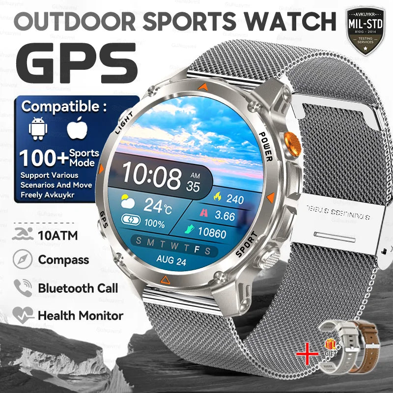 T-Rex 3 Pro Military GPS Smartwatch 10ATM AMOLED Men