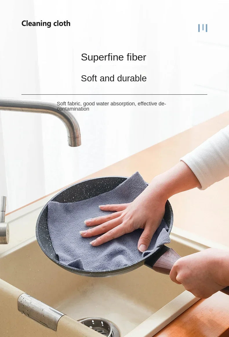 Reusable Microfiber Cleaning Towel Roll (20 Sheets)