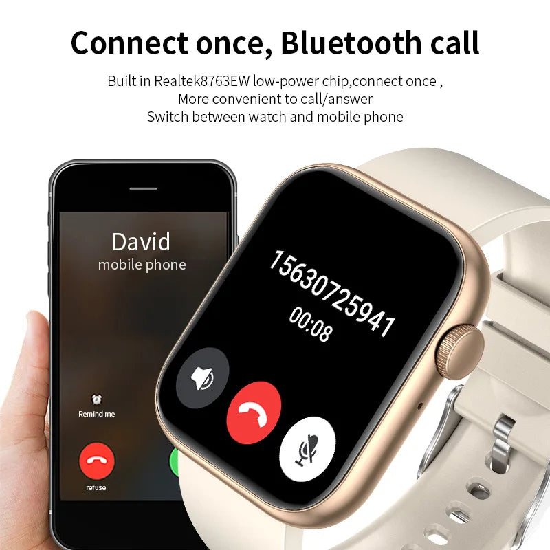 LIGE Bluetooth Call Smartwatch – Unisex Fitness & Health Tracker