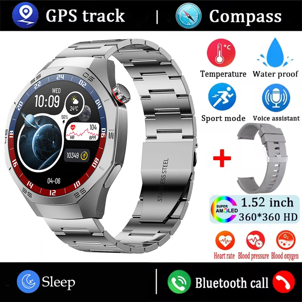 2025 Huawei GT5 Pro Smartwatch – HD AMOLED, GPS, Heart Rate