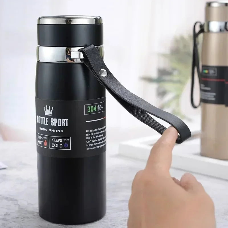 1L Stainless Steel Thermal Bottle – Hot & Cold Vacuum Flask