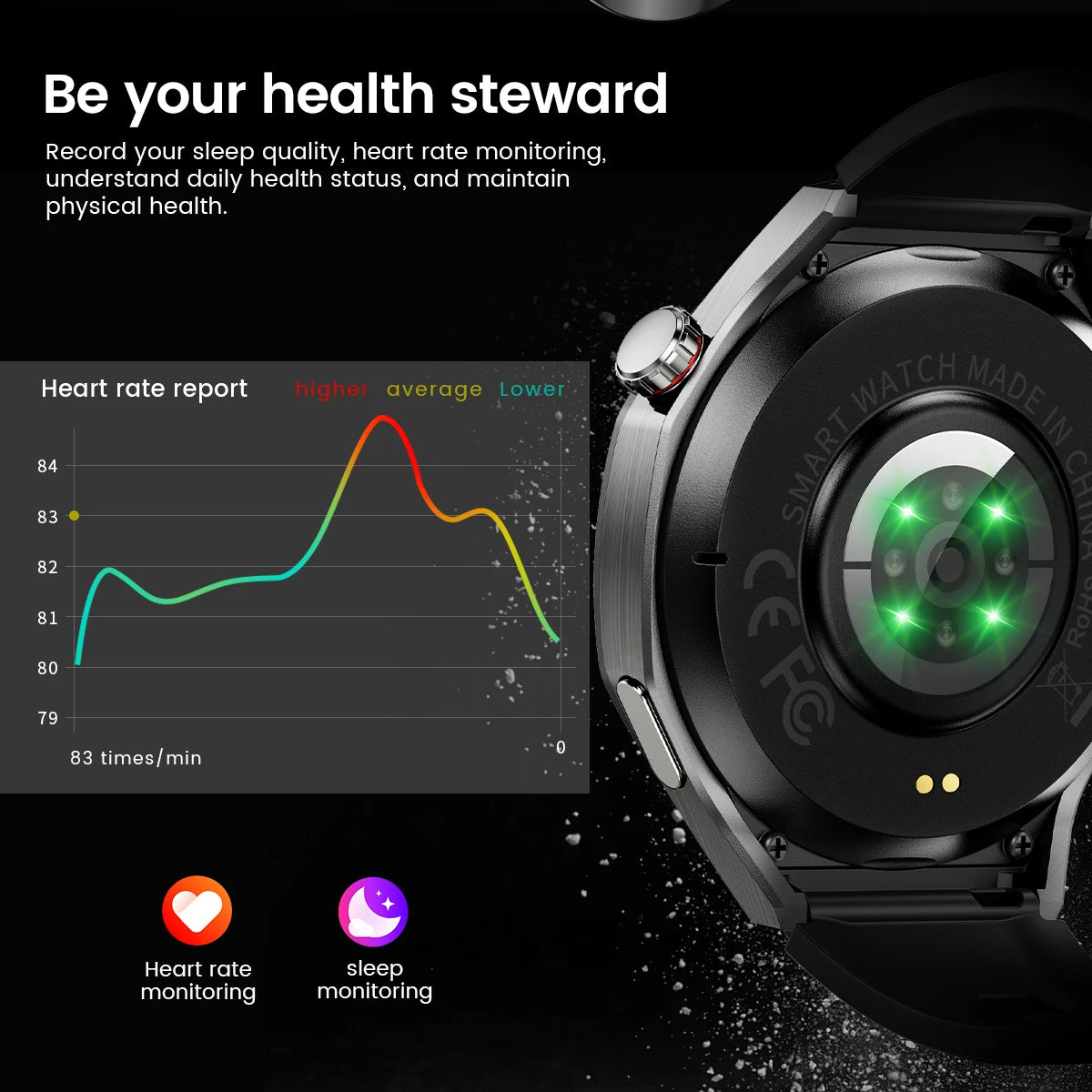 2025 Huawei GT5 Pro Smartwatch – HD AMOLED, GPS, Heart Rate