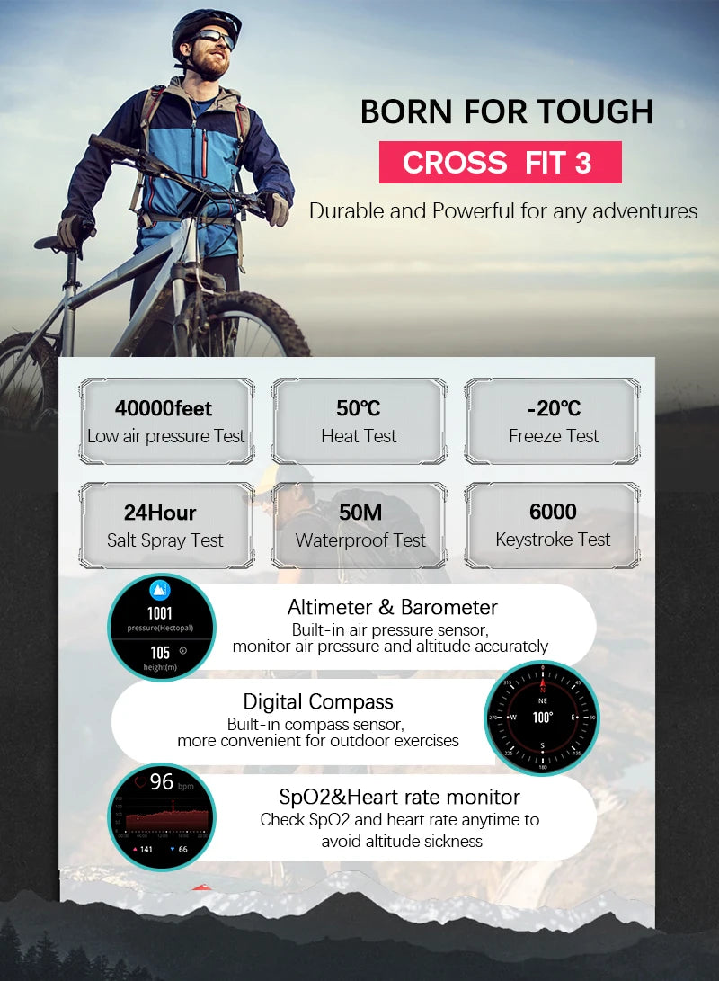 NORTH EDGE 2025 GPS Sport Smartwatch