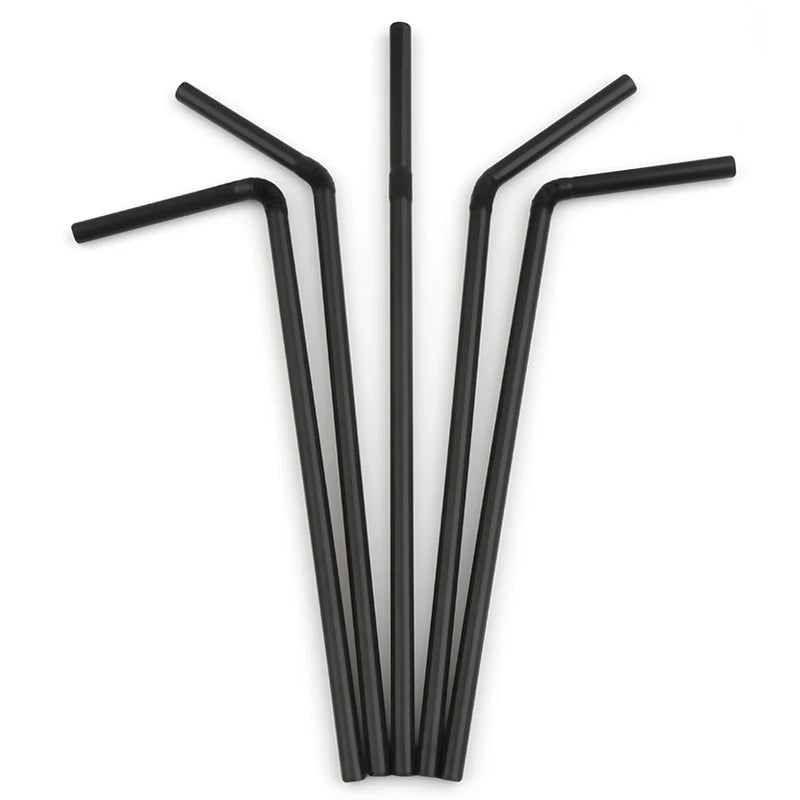 Multicolor Disposable Drinking Straws for Party and Beverage Use
